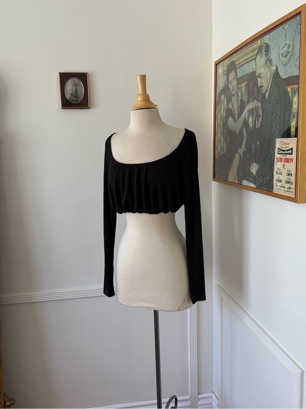 LPA -  Long Sleeve Cropped Scoop Neck Top